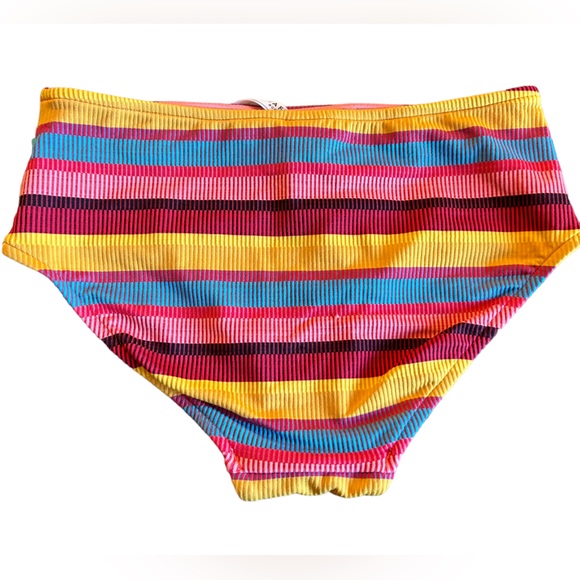 SEAFOLLY Womens baja stripe Retro Fit Bikini Bottom Full Coverage bum NWT - Picture 4 of 6